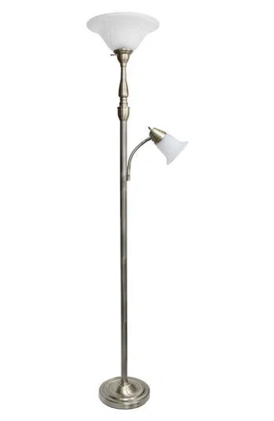 Lalia Home Torchiere Floor Lamp In Gold