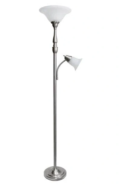 Lalia Home Torchiere Floor Lamp In Gray