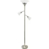 Lalia Home Torchiere Floor Lamp In Gray