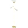 Lalia Home Torchiere Floor Lamp In Gold