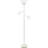 Lalia Home Torchiere Floor Lamp In White