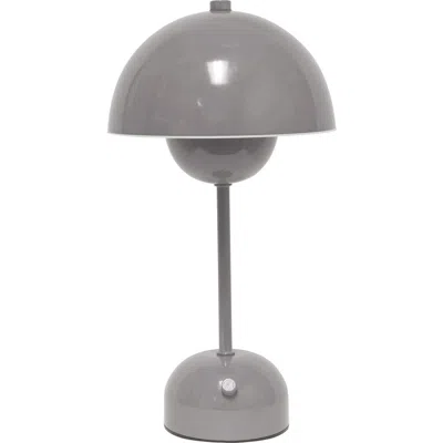 Lalia Home Touch Activated Wireless Lamp In Gray