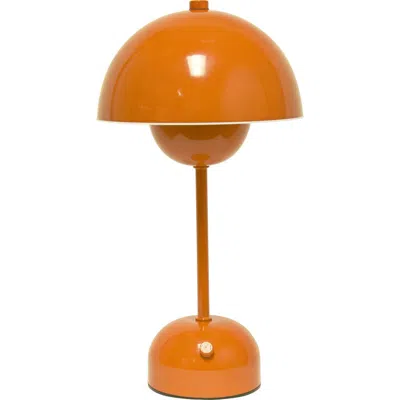 Lalia Home Touch Activated Wireless Lamp In Orange