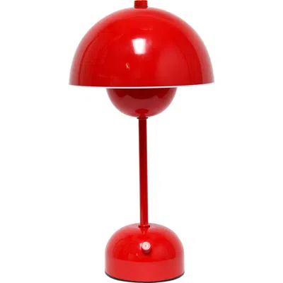 Lalia Home Touch Activated Wireless Lamp In Red