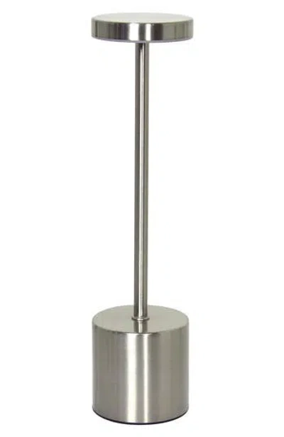 Lalia Home Touch Activated Wireless Lamp In Metallic