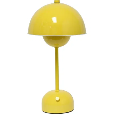 Lalia Home Touch Activated Wireless Lamp In Yellow