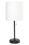 Lalia Home Usb Table Lamp In White