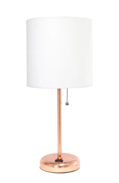 Lalia Home Usb Table Lamp In Pink