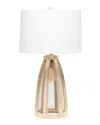 Lalia Home Wooded Arch Farmhouse Table Lamp In Natural