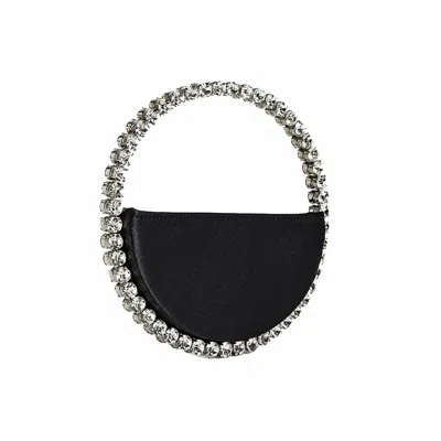 L'alingi Black Satin Eternity Clutch