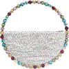 L'alingi Eternity Crystal Embellished Clutch In Multi