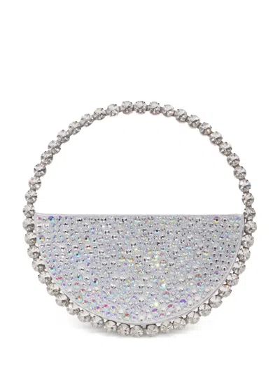 L'alingi Eternity Stone-encrusted Clutch Bag In Silver