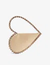 L'alingi Heart Satin Clutch Bag In Champagne