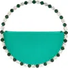 L'alingi Eternity Crystal Top Handle Bag In Emerald Green