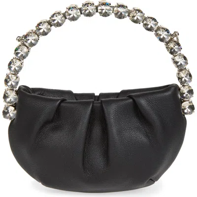 L'alingi Micro Leather Eternity Clutch In Black