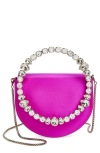 L'alingi Mini Lily Satin Clutch In Hot Pink