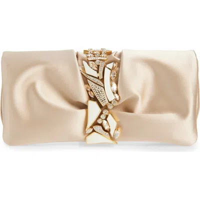 L'alingi Oasis Satin Pouch In Gold