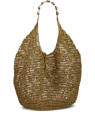 L'alingi Raffia Tote Bag In Nude