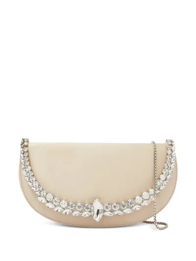 L'alingi Riviera Crystal-embellished Shoulder Bag In Neutral