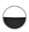 L'alingi Eternity Satin Clutch In Black