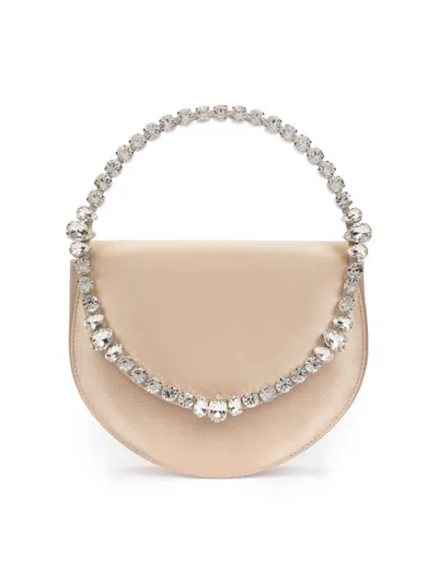 L'alingi Women's Lily Crystal-embellished Satin Clutch In Gold
