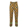 Lalipop Design Women's Abstract Flower Print Pants In White