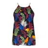 Lalipop Design Women's Black Jungle-print Ecovero™ Satin Sleeveless Top In Black