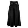 Lalipop Design Women's Black Maxi Skirt With Cargo Pocket Details In Black