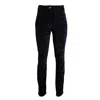 Lalipop Design Women's Black Straight-leg Velvet Pants With Embellished Side Trim In Black