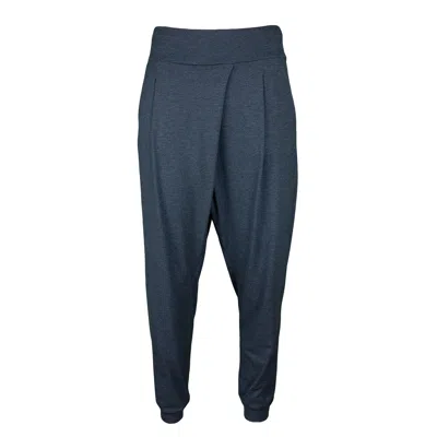 Lalipop Design Women's Blue Slouchy Harem Pants-indigo