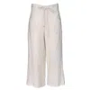 Lalipop Design Women's Cropped Linen Pants