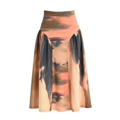 Lalipop Design Women's Flow Panel Midi Skirt