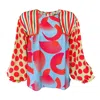 Lalipop Design Women's Fun Colorful Satin Shirt