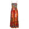 Lalipop Design Women's Handmade Crochet Top Viscose Maxi Dress
