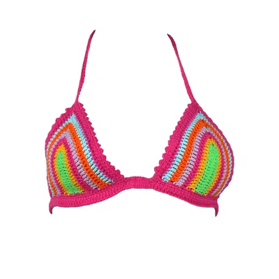 Lalipop Design Women's Handmade Crochet Triangle Top