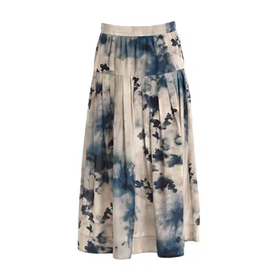 Lalipop Design Women's Ink Pleated Midi Skirt