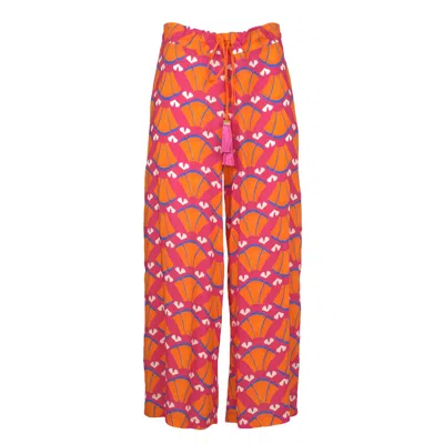 Lalipop Design Women's Multi-color Wide-leg Viscose Pants In Yellow