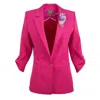 Lalipop Design Women's Pink / Purple Tailored Fuchsia Unlined Blazer Jacket In Pink/purple