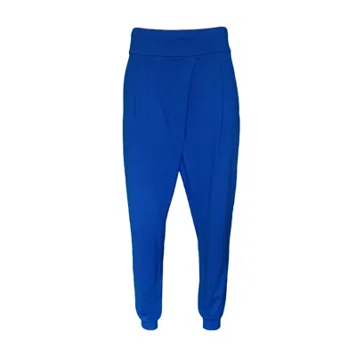 Lalipop Design Women's Slouchy Harem Pants-sax Blue