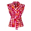 LALIPOP DESIGN WOMEN'S UNLINED BELTED VEST JACKET