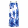 Lalipop Design Women's White Floral-print Elasticated-waist Pleated Recycled Fabric Maxi Skirt In White