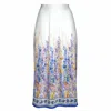 Lalipop Design Women's White Floral-print Pleated Recycled Fabric Maxi Skirt In White