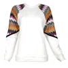 Lalipop Design Women's White Multi Color Pointelle-knit Garnished Sweatshirt In White