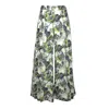 LALIPOP DESIGN WOMEN'S WIDE PLEATED PANTS IN ABSTRACT PRINT LINEN