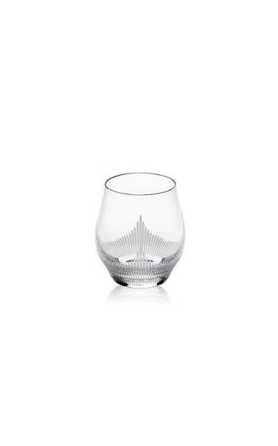 Lalique 100 Points Small Crystal Glass In Burgundy