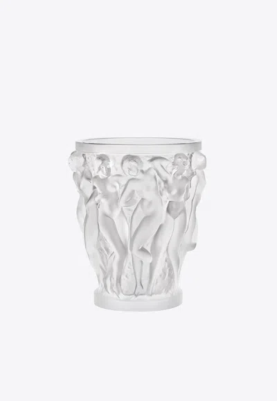 Lalique 2024 Vintage Bacchantes Crystal Vase In Clear