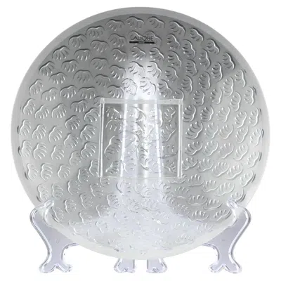 Pre-owned Lalique , "agadir" Centerpiece Bowl, France 2000s In Gray