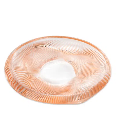 Lalique Alize Bowl, Coral In Orange