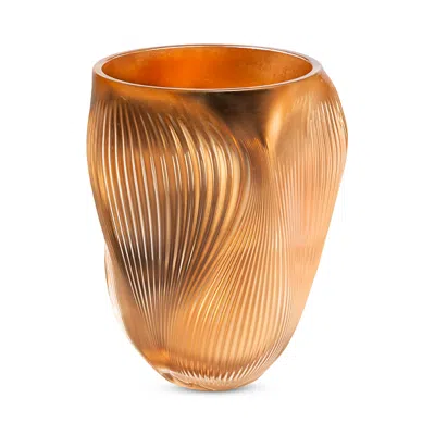 Lalique Alize Vase, Pink Gold