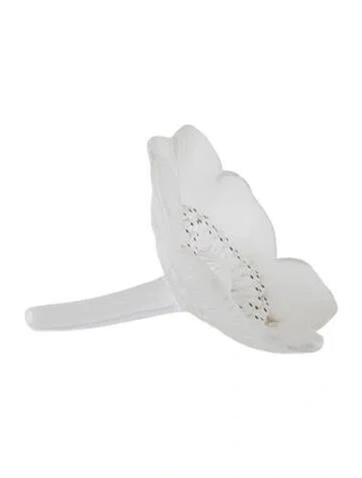 Pre-owned Lalique Anemone Figurine In Clear